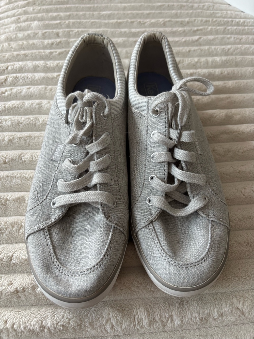 Keds Women's Light Gray Canvas Sneakers